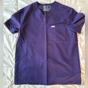 FIGS - Mens Purple Jam Leon Scrub Top
